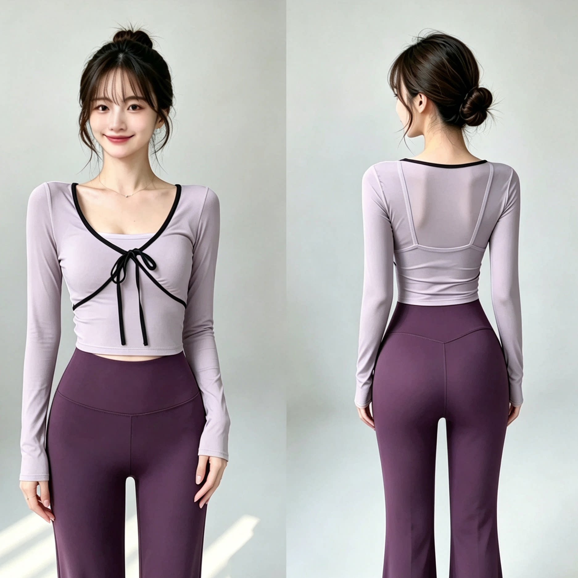 Autumn and winter yoga long-sl - Yoga Of Fitness ulasan dan harga